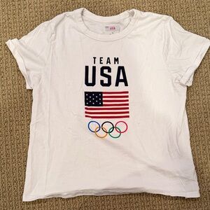 Team USA Olympics White Short Sleeve Tee